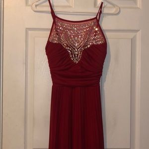 B. Darlin Red prom dress